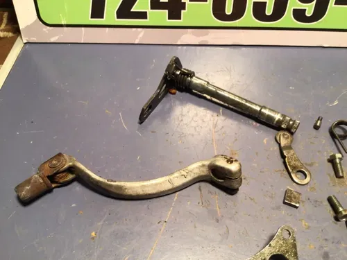 1987-1994 Honda Cr 125 Shift Drum Assembly Center shift shaft shifter pawls