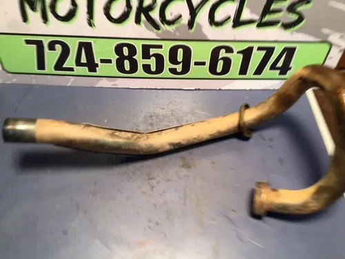 1996 Yamaha XT225 Exhaust header head pipe & Heat Shield