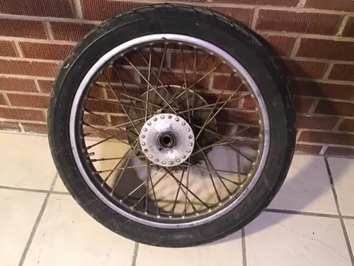 1974 Harley Davidson Iron head front wheel 19’ front brake disc