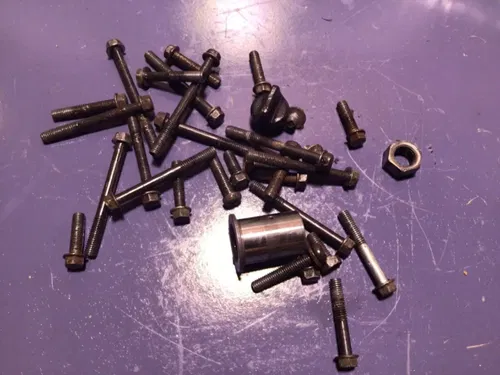 1988 Honda CR80 hardware bolts flywheel nut misc engine bolts