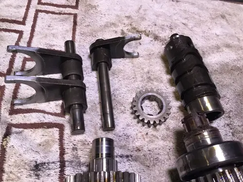 1978 Honda Hawk CB400T tranny transmission shift forks gears shift cam