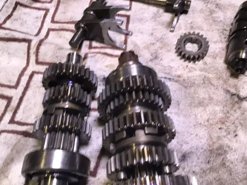 1978 Honda Hawk CB400T tranny transmission shift forks gears shift cam