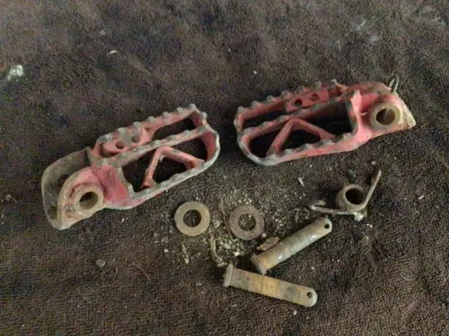 1991 KTM 250 EXC MX Foot Pegs mounts hardware