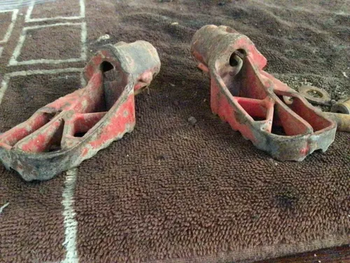 1991 KTM 250 EXC MX Foot Pegs mounts hardware