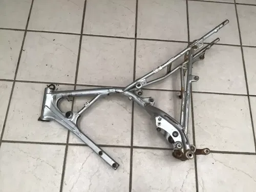2000 Honda XR 100 R Frame Main Chassis Steel Stock Silver Good VIN OE XR100 CRF