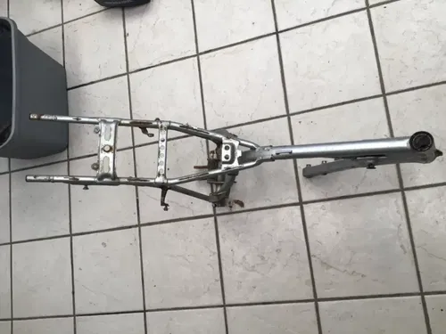 2000 Honda XR 100 R Frame Main Chassis Steel Stock Silver Good VIN OE XR100 CRF