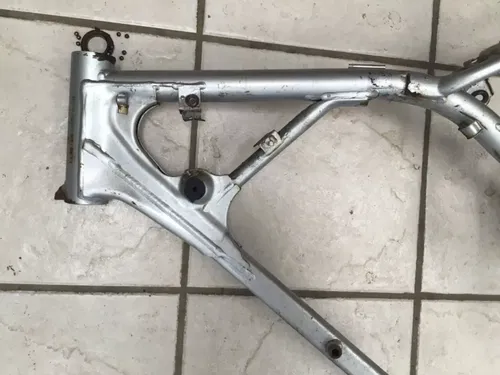 2000 Honda XR 100 R Frame Main Chassis Steel Stock Silver Good VIN OE XR100 CRF