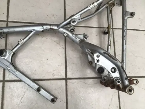 2000 Honda XR 100 R Frame Main Chassis Steel Stock Silver Good VIN OE XR100 CRF