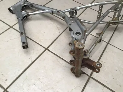 2000 Honda XR 100 R Frame Main Chassis Steel Stock Silver Good VIN OE XR100 CRF