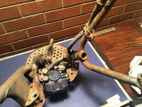 1991 HONDA TRX250X FRONT LEFT LOWER UPPER CONTROL A ARMS KNUCKLE HUB Caliper