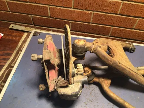1991 HONDA TRX250X FRONT LEFT LOWER UPPER CONTROL A ARMS KNUCKLE HUB Caliper