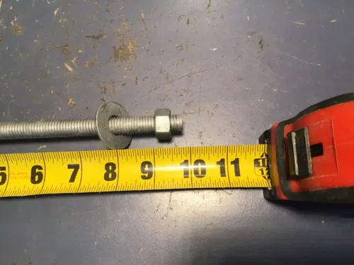1/2" X 10" GALVANIZED EXTERIOR CARRIAGE BOLT W/ Nut and Washer