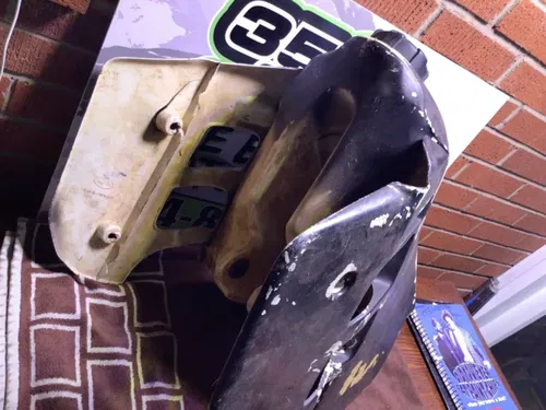 1991 KTM 250XC MX 250 Gas tank   FUEL TANK COVERS shrouds
