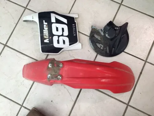 2004-08 Honda CRF450R Plastic Kit front fender number plate caliper cover