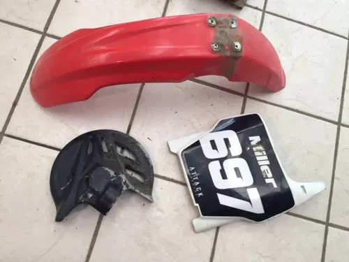 2004-08 Honda CRF450R Plastic Kit front fender number plate caliper cover