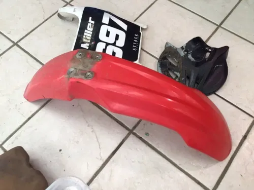 2004-08 Honda CRF450R Plastic Kit front fender number plate caliper cover