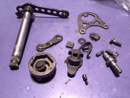 2004 Honda CRF450 Transmission Shift Fork Drum Cam Change Pedal Lever Shaft