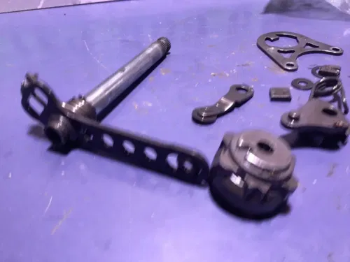 2004 Honda CRF450 Transmission Shift Fork Drum Cam Change Pedal Lever Shaft
