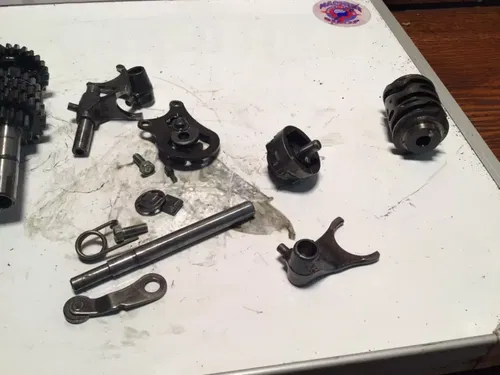 1986 86-95 CR80R CR80 Transmission Set Gearbox Main Counter Shaft Shift Forks