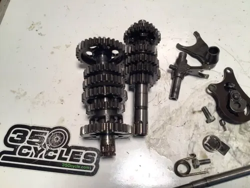 1986 86-95 CR80R CR80 Transmission Set Gearbox Main Counter Shaft Shift Forks