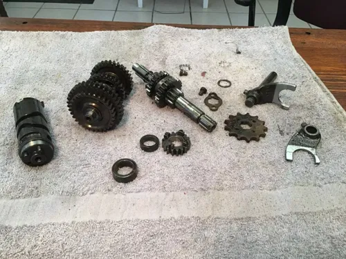 1985 HONDA XL80 XL 80 transmission tranny shift forks complete gears