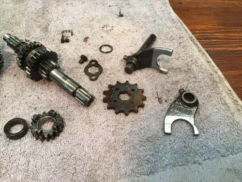 1985 HONDA XL80 XL 80 transmission tranny shift forks complete gears