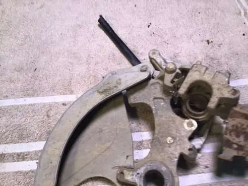 2002 Yamaha WR250F rear brake caliper rotor guard