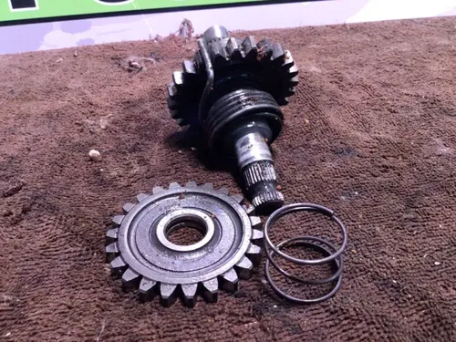 1989 83-02 Honda CR80R Kick Start Starter Spindle Shaft & secondary gear idle