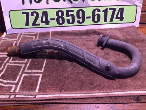 1986 86 Suzuki Quadsport 230 2x4 Header Exhaust Head Pipe heat shield  LT230S