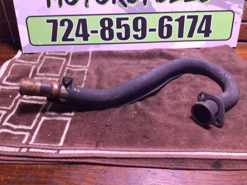 1986 86 Suzuki Quadsport 230 2x4 Header Exhaust Head Pipe heat shield  LT230S