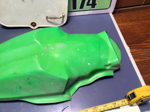 1995 1996 Kawasaki KX 80 Rear Fender Plastic KX80 number plate front