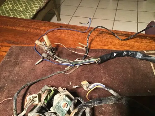 1981 Yamaha MJ50 Towny Wiring harness rectifier OEM turn signals relay