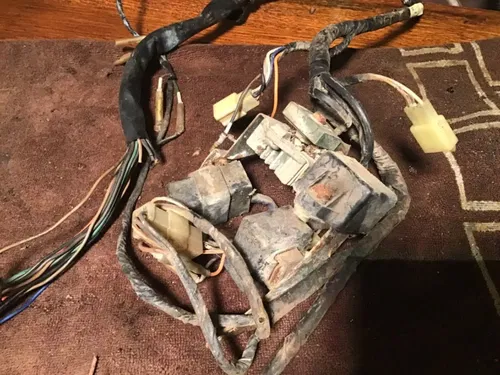 1981 Yamaha MJ50 Towny Wiring harness rectifier OEM turn signals relay