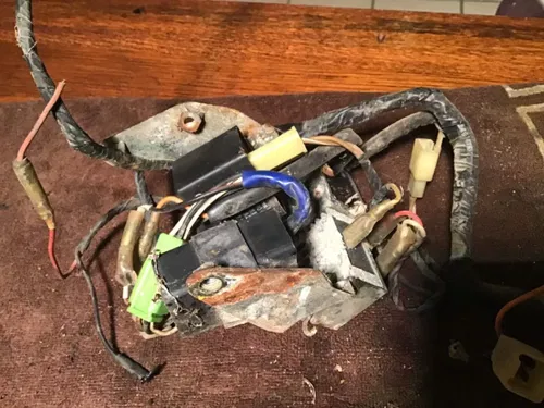 1981 Yamaha MJ50 Towny Wiring harness rectifier OEM turn signals relay
