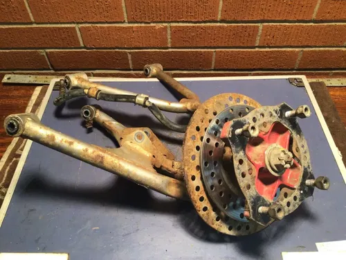 1991 HONDA TRX250X FRONT LOWER UPPER RIGHT CONTROL A ARMS KNUCKLE HUB Caliper