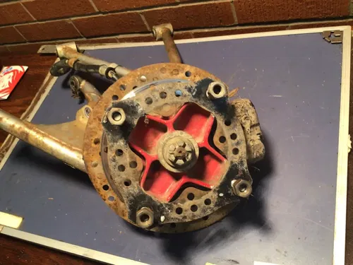 1991 HONDA TRX250X FRONT LOWER UPPER RIGHT CONTROL A ARMS KNUCKLE HUB Caliper