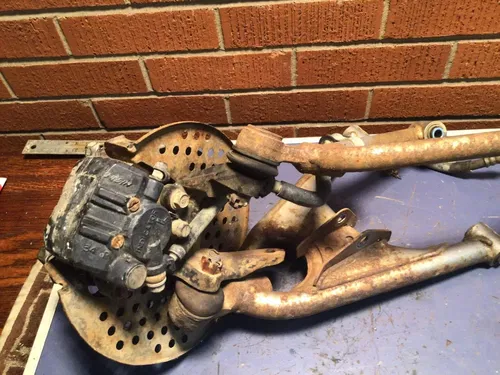 1991 HONDA TRX250X FRONT LOWER UPPER RIGHT CONTROL A ARMS KNUCKLE HUB Caliper