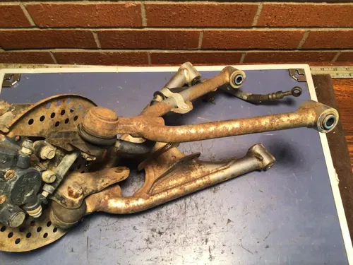 1991 HONDA TRX250X FRONT LOWER UPPER RIGHT CONTROL A ARMS KNUCKLE HUB Caliper