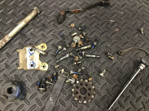 1991 Suzuki DR350 DR 350 OEM misc chassis hardware bolts dipstick shifter bolt