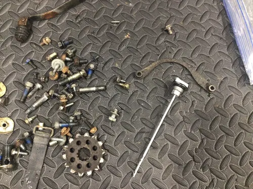 1991 Suzuki DR350 DR 350 OEM misc chassis hardware bolts dipstick shifter bolt