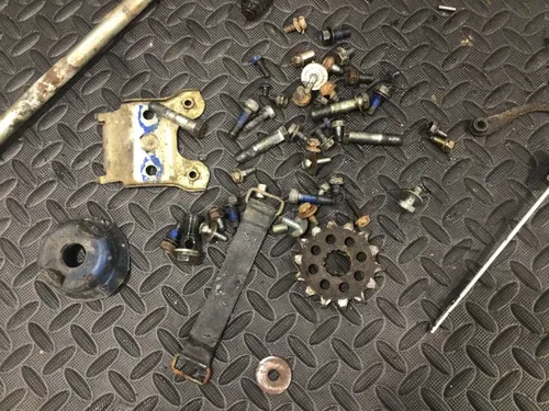 1991 Suzuki DR350 DR 350 OEM misc chassis hardware bolts dipstick shifter bolt