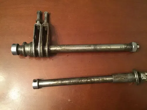 1974 Yamaha DT250 Front and Rear Axles