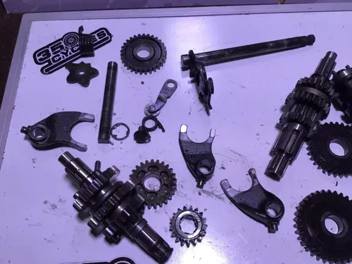 1981 80-82 Honda XR80 XR 80 /  TRANSMISSION TRANS GEARS shift shaft shift cam