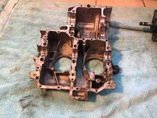 1978 Honda Hawk CB400T engine cases kicker gear case motor
