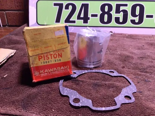 Piston & Rings + 1.00mm + .040" G3 G3SS G3TR 13027-038 13024-024    Kawasaki NOS
