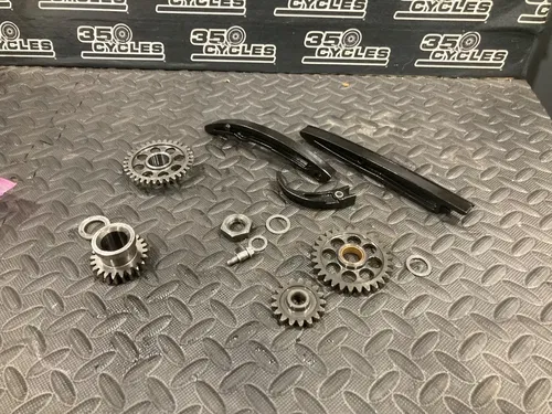 07 250XCF KTM RC4 Primary Gear timing chain tensioners RH side gears XCF 250