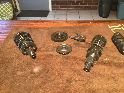 1999 Honda XR100 XR100R complete transmission tranny gears shift forks shift cam