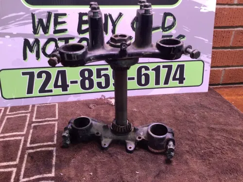 1989 Honda Cr80r Cr80 Steering Stem Triple tree Clamps OEM