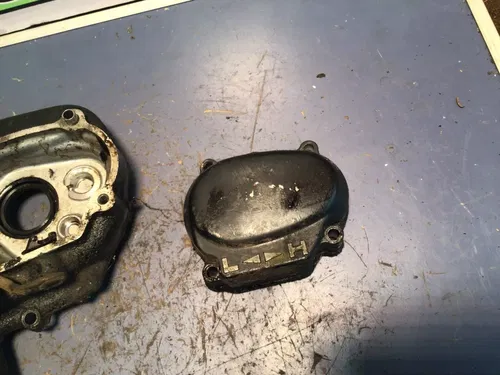 1985 HONDA ATC110 LEFT SIDE CRANKCASE ALTERNATOR COVER sub transmission lever