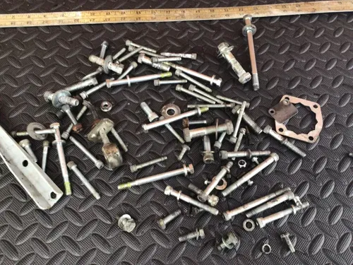 1993 Harley Davidson Sportster 883 misc chassis and motor hardware bolts